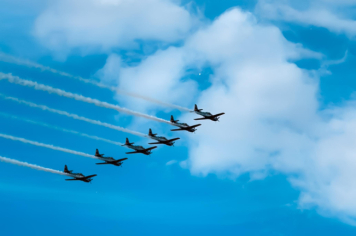Foto - Esquadrilha da Fumaça no Centenário de Paraguaçu Paulista