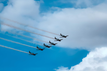 Foto - Esquadrilha da Fumaça no Centenário de Paraguaçu Paulista
