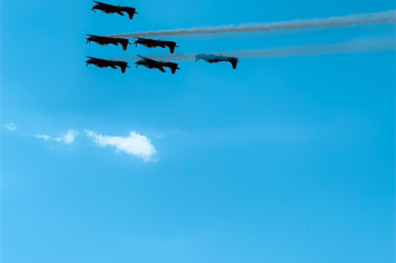 Foto - Esquadrilha da Fumaça no Centenário de Paraguaçu Paulista