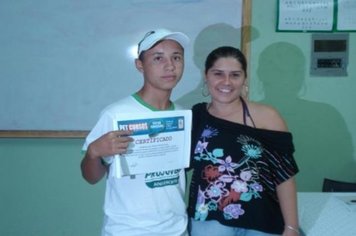 Foto - Formatura do curso de Atendentes do CRAS