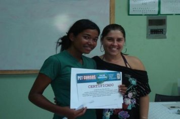 Foto - Formatura do curso de Atendentes do CRAS