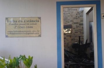 Foto - Incêndio no centro da cidade