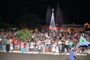 Foto - Chegada do Papai Noel - Fonte Luminosa