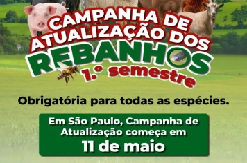 Atualização obrigatória de rebanhos começa dia 11, alerta Secretaria Municipal de Agricultura e Abastecimento