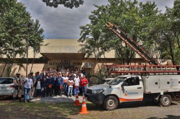 Estudantes da Escola Peninha participam de bate papo com equipes da Energisa sobre os riscos de acidentes com a rede elétrica
