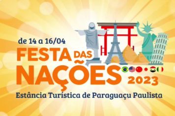 14ª Festa das Nações será de 14 a 16 de abril em Paraguaçu Paulista