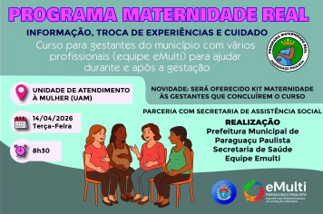 Programa Maternidade Real terá novo encontro terça feira (14)