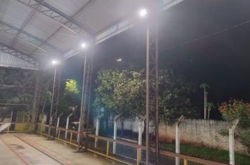 Prefeitura substitui lâmpadas convencionais por iluminação de led na EMEIF Ivony Affini Matheus, em Conceição de Monte Alegre