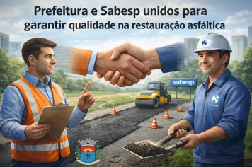 Prefeitura firma parceria com a Sabesp para garantir restauração asfáltica com qualidade