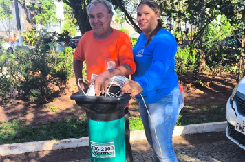 Novo triturador reforça limpeza e organização da Praça Matriz de Paraguaçu