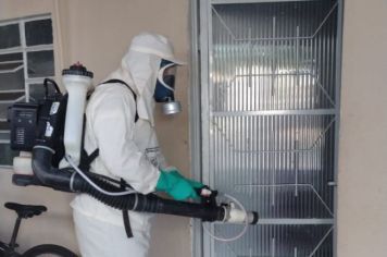 Equipe de Controle de Vetores realiza eliminação de criadouros e nebulização contra a Dengue