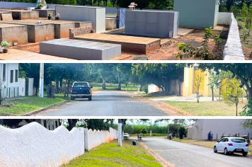 Roçagem geral é feita em todo o distrito de Sapezal, incluindo o cemitério 