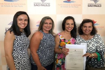 Presentes no JORI, Almira, Fundo Social e Assistência reforçam pedido de Praça de Exercícios do Idoso para Lu Alckmin