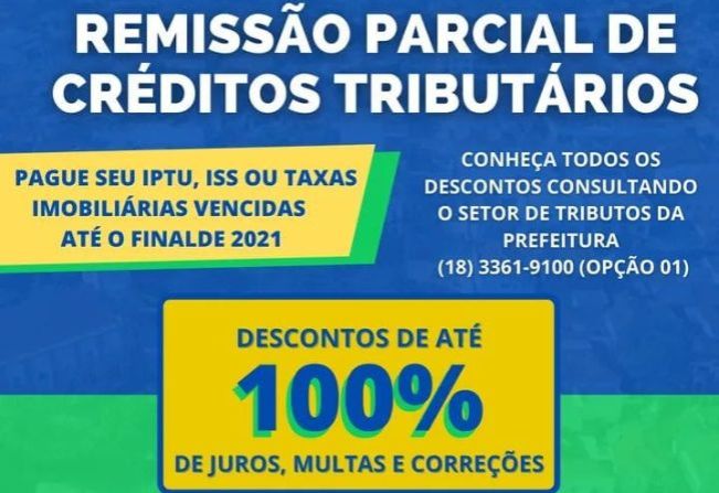 Prazo para pagamento com desconto de 100% dos juros, multas e correção da dívida ativa tributária está se encerrando.
