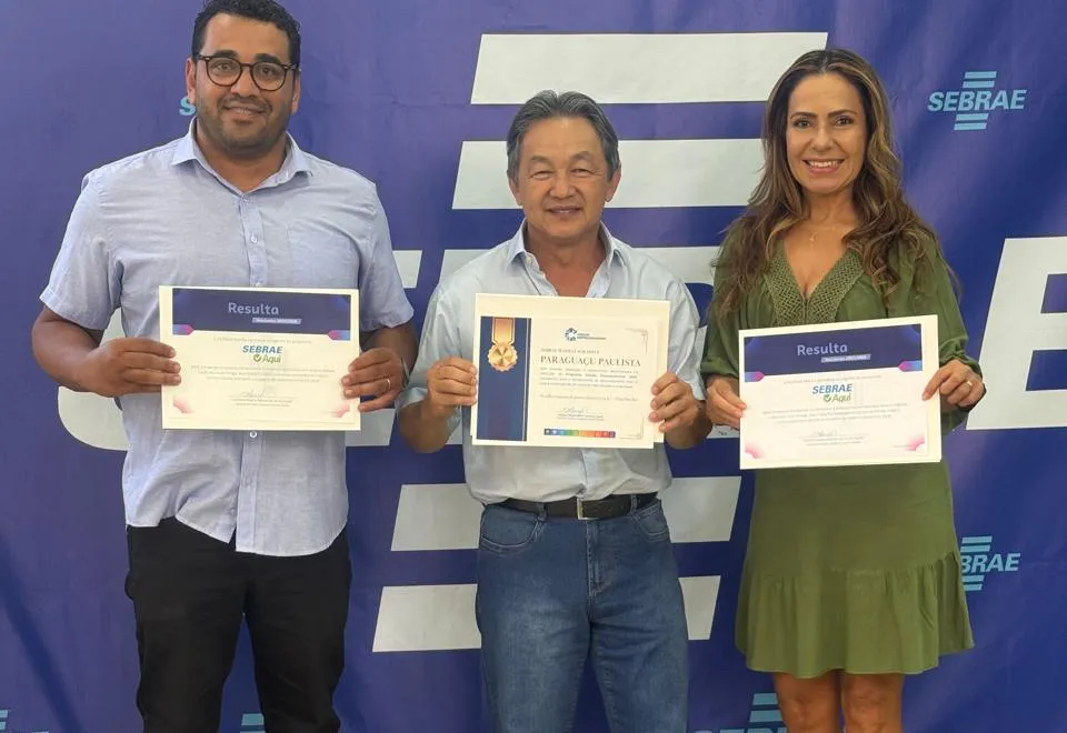 Paraguaçu Paulista é homenageado pelo Sebrae por destaque no Programa Cidade Empreendedora 2025