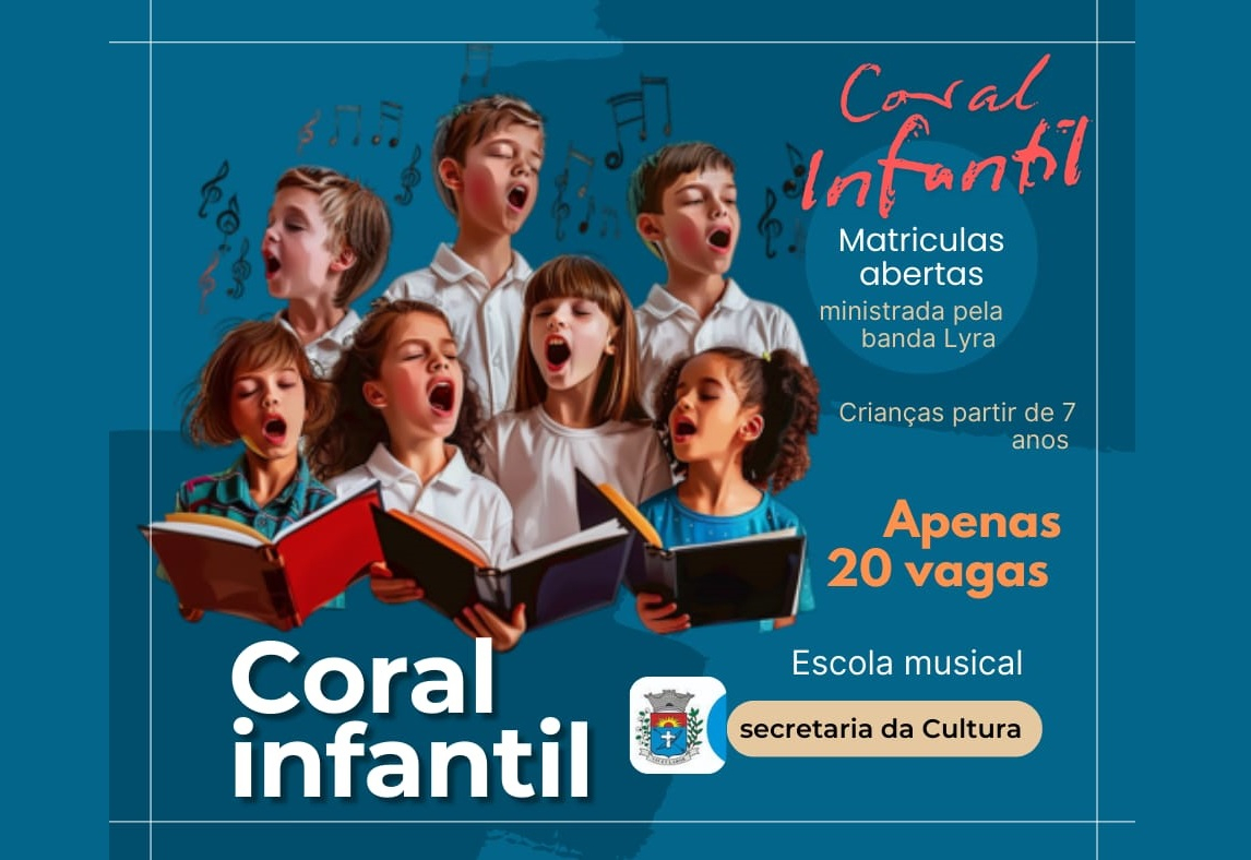 Secretaria de Cultura abre inscrições para Coral Infantil em Paraguaçu Paulista
