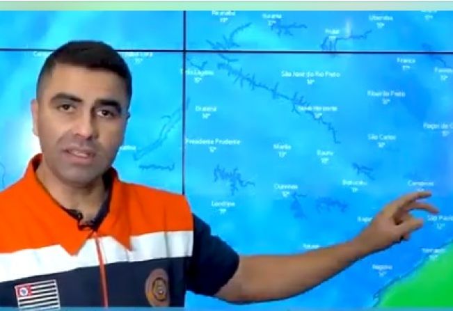 Defesa Civil emite alerta para baixas temperaturas, pancadas de chuvas, rajadas de vento e raios