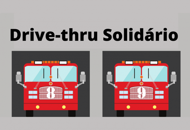 Drive-thru no Corpo de Bombeiros vai arrecadar alimentos 