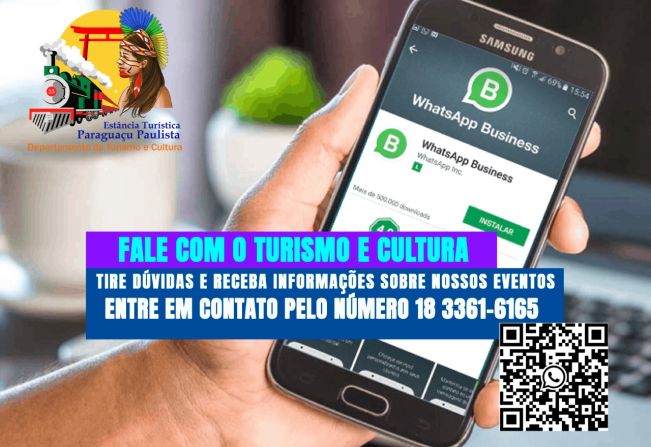 Canal de contato direto com o Departamento de  Turismo e cultura