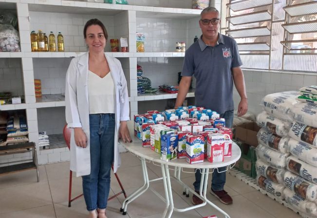 Ação Social em evento esportivo arrecada leite para entidades paraguaçuenses