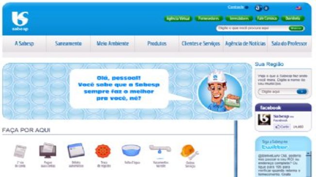 Sabesp atualiza cadastro de clientes até agosto