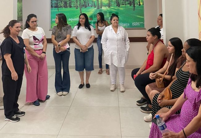 Maternidade Real - Gestantes visitam a Santa Casa e conhecem as instalações da maternidade