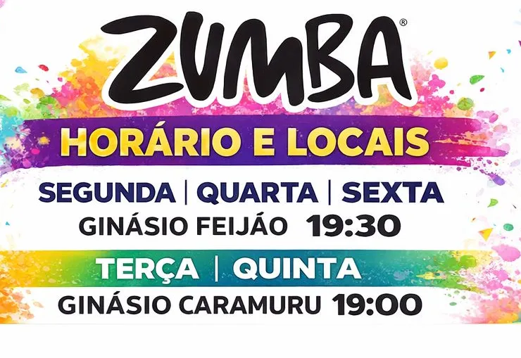 Secretaria Municipal de Esportes oferece aulas gratuitas de Zumba para toda a comunidade