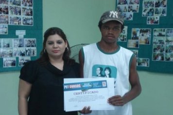 Foto - Formatura do curso de Atendentes do CRAS