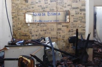 Foto - Incêndio no centro da cidade