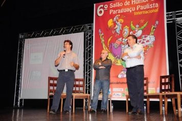 Foto - Abertura e Premiação do 6º Salão Internacional de Humor de Paraguaçu Paulista