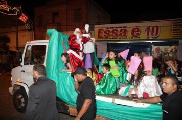 Foto - Chegada do Papai Noel - Fonte Luminosa