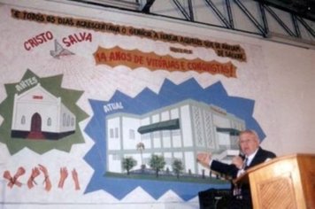 Foto - Prefeito Ediney participa da celebração de 25 anos da Igreja Cristo Salva em Paraguaçu Paulista