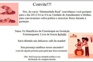 Curso Maternidade Real convida gestantes para aula sobre prática e exercício físico durante a gestação