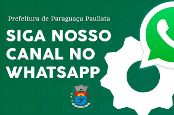 Fique por dentro de todas as ações da Prefeitura pelo WhatsApp