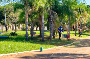 Prefeitura de Paraguaçu intensifica serviços de manutenção e limpeza em praças públicas