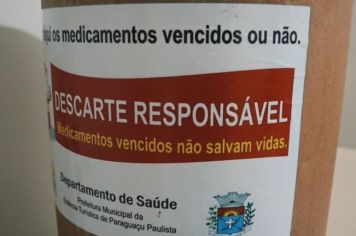 Departamento de Saúde inicia nesta sexta-feira, dia 1º, a Campanha de Descarte Responsável de Medicamentos