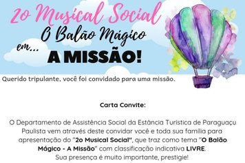 Assistência realiza o 2° Musical Social hoje, na ACEPP