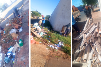 Prefeitura intensifica remoção de descarte irregular em calçadas e reforça apelo por conscientização