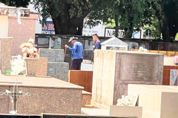 Limpeza e dedetização são realizadas a cada 2 meses no Cemitério da Paz