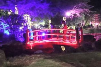 Jardim das Cerejeiras segue com iluminação e horário especial de funcionamento até o Carnaval