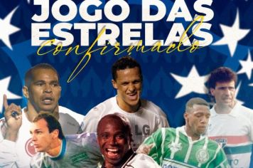 Jogo das Estrelas vai reunir grandes nomes do futebol no mês de agosto em Paraguaçu Paulista