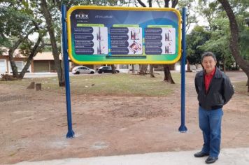 Prefeitura instala academia adaptada