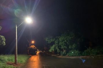 Urbanismo realiza extensão de iluminação em via pública