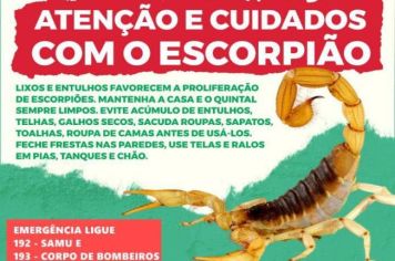 Semana Estadual de Enfrentamento do Escorpionismo/Escorpião.