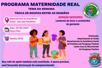 Atenção, Mamães: Programa Maternidade Real Terá Breve Recesso e Retorna com Encontro Especial de Troca de Roupas