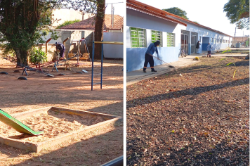 Manutenção reforça cuidados na EMEI Ruthnéa de Cássia Souza