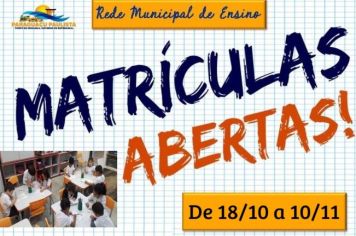 Escolas municipais abrem matrículas para o ano letivo de 2024