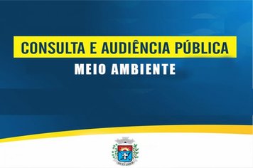Abertura de Consulta e Audiência Pública