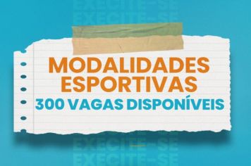 Departamento de Esporte e Lazer oferece 300 vagas em diversas modalidades esportivas