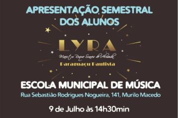 Apresentação semestral dos alunos da Lyra